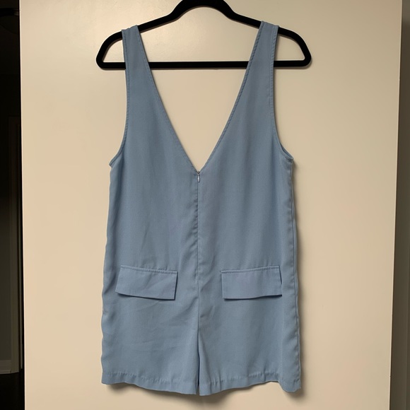 3/$30 99% new Japanese light/baby blue shortall/romper - Picture 3 of 6